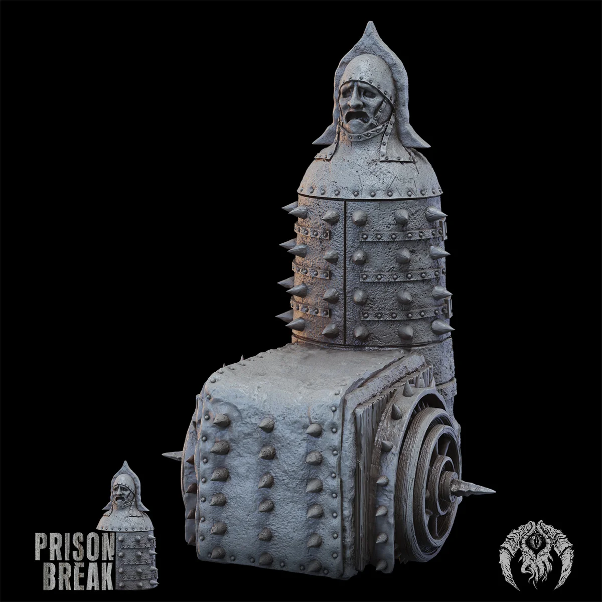 Miniatura Landform Dungeon Prison glapes Iron Virgin Prison Cage Pillar Dnd gioco da tavolo modello di scacchi di guerra