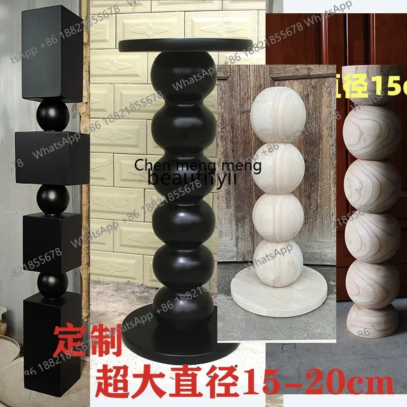 New arrive Light luxury Roman column solid wood DIY bar entrance table legs support legs solid wood edge table legs420