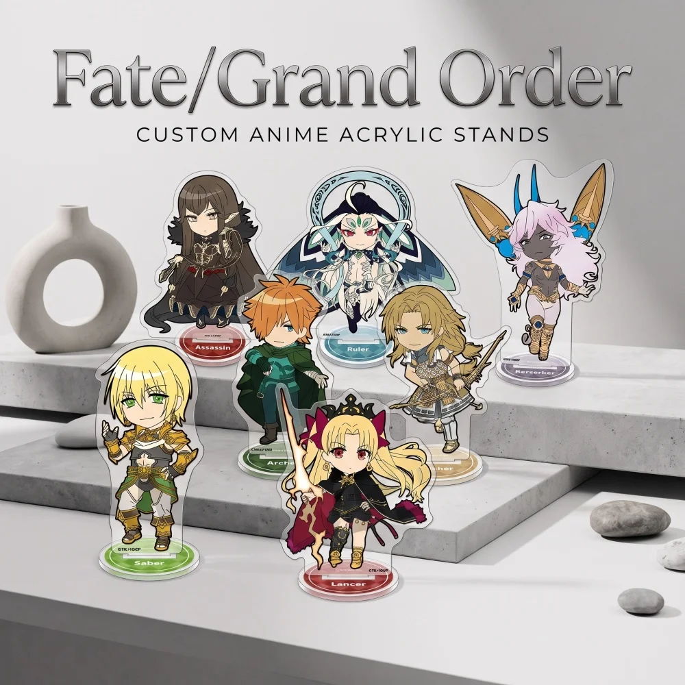 Fate Grand Order Acrylic Stand Keychain Ritsuka Mash Gilgamesh Ereshkigal Chibi Cute Fans Gift 2026 New