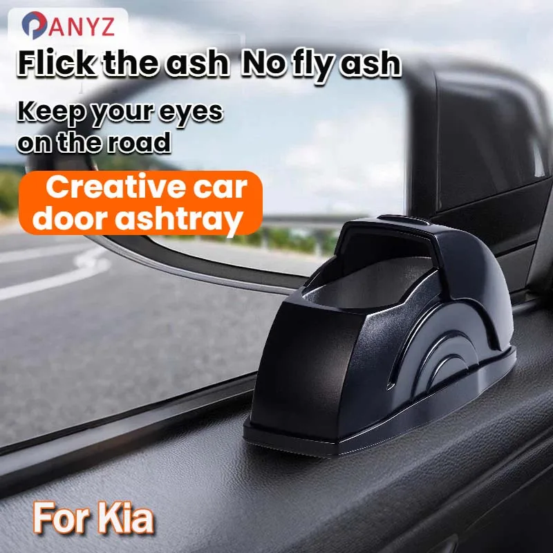 Автомобильная пепельница для Kia Rio Sportage Ceed Cerato Sorento K2 K3 K4 K5 Seltos, пепель для сиденья водителя, антилетающий клей, не выпадает