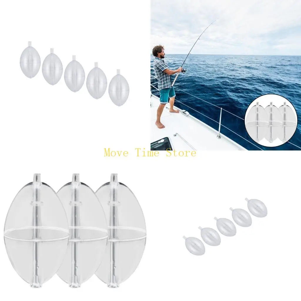 92ME Belly Form Float Set for Shore and Nearshore Fishing, Clear Body