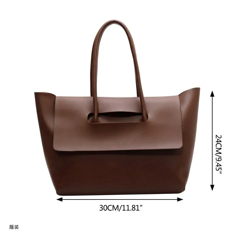 D0UD PU Tote Bag Practical & Stylish Shoulder Bag Handbag Ample for Work & Travel