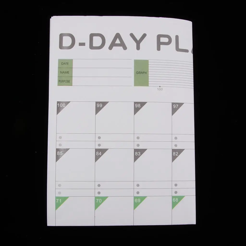 

10PCS Day Planner Schedule Laminated Jumbo Wall Calendar Paper