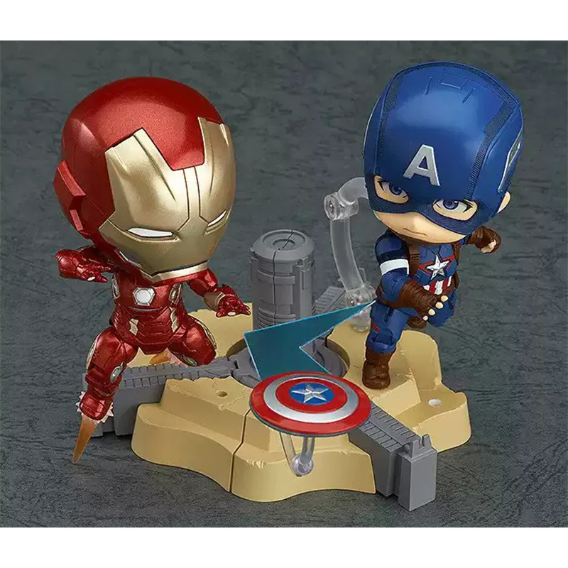 ألعاب المحقق مارفل الرسوم المتحركة كاريكاتير الرجل الحديدي كابتن أمريكا المنقولة أنيمي عمل نموذج أرقام مجموعة NTR