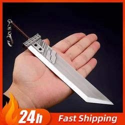 22cm Buster Sword Fantasy Game Weapon Cloud Strife Game Metal Sword Weapon Model Home Ornament Samurai Karambit Knafe Crafts Toy