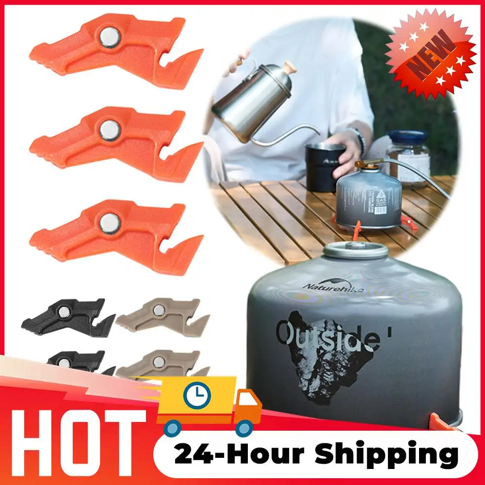3PCS Magnetic Tripod Camping Stove Stand Multifunctional Outdoor Stove Holder Camping Stove Bottle Shelf for Camping Tools