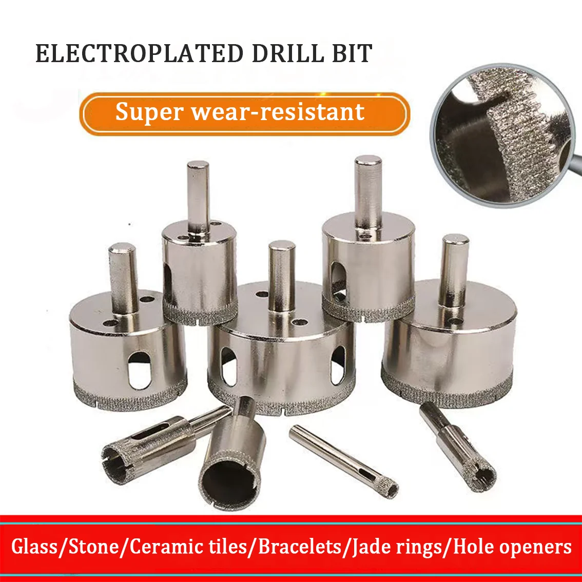 1PCS 7 9 11 12 13 14 17 18 19 20 - 90mm Diamond Coated Tile Ceramic Glass Marble Granite Cutter Tool Drill Bit Opener Hole Saw
