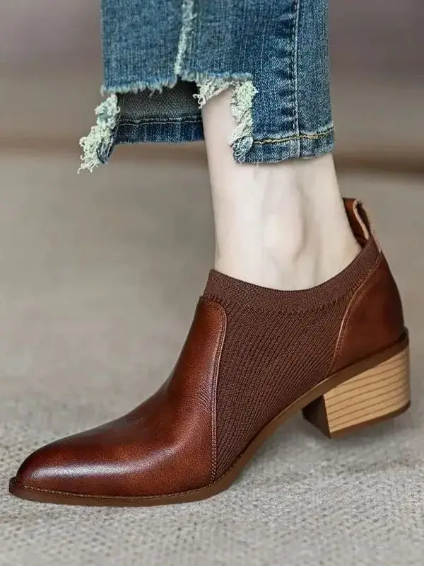autumn-2023-soft-work-shoes-women-mid-heels-stretch-point-casual-fashion-business-flat-bottom-warm-shoes-for-women