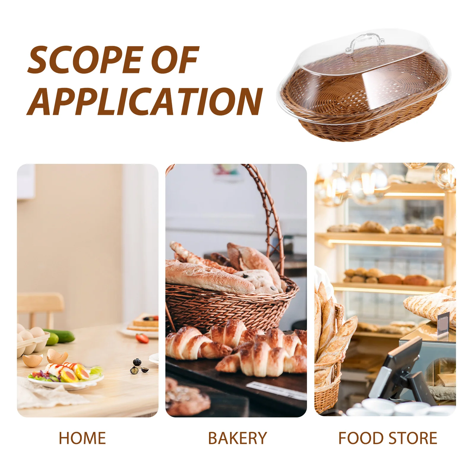 

Storage Basket Round Woven Kitchen Bread Fruit Vegetable Serving Tray For Home Woven Basket Office Bakery Use