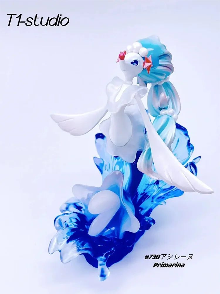 Anime Pokemon Figure 728 Primarina 729 Brionne 730 Popplio Action Figure Evolutionary Group 1/20 Gk Model Collect Decor Toy Gift