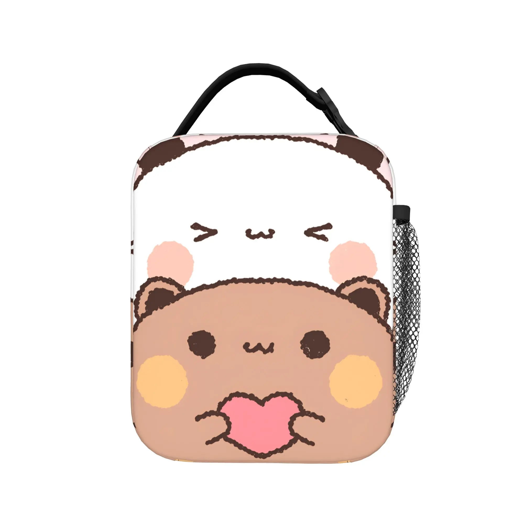 Cartoon Panda Bubu Dudu Lunch Bag  Portable Zipper Lunch Box Girls Travel Print Cooler Bag Cute Oxford Thermal Lunch Bags