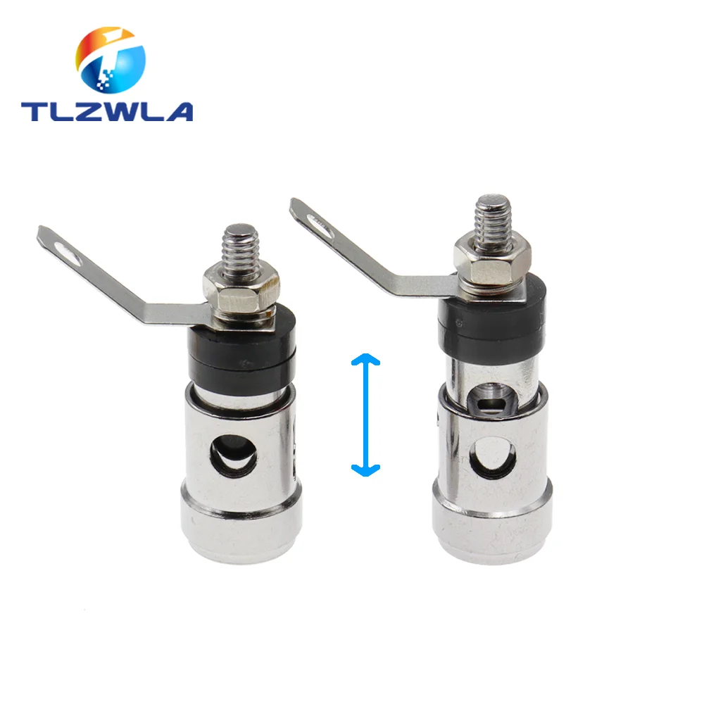 2PCS Gold-Plated Push-Type Spring Terminal Speaker Amplifier Spring Self-Locking Socket Push-Type Terminal