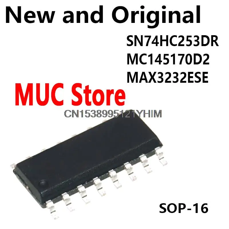 10PCS SOP-16 SN74HC253DR MC145170D2 MAX3232ESE