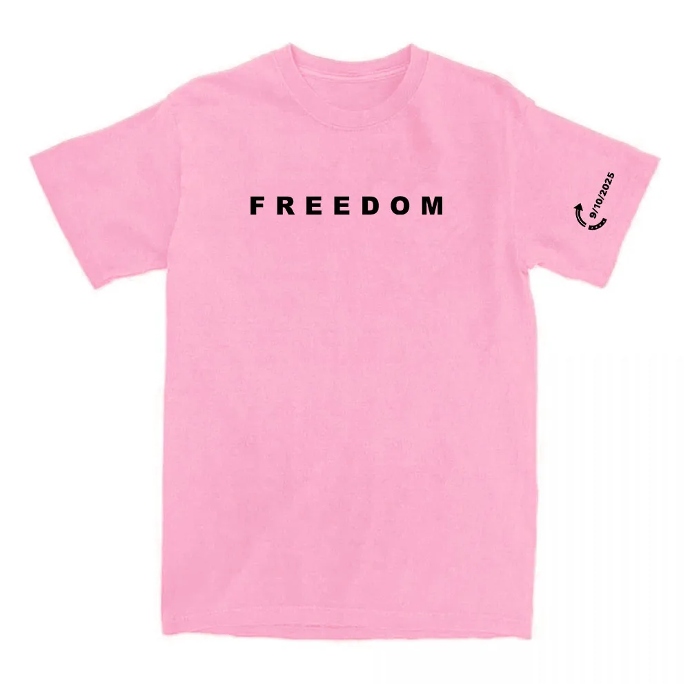 Freedom Tee Fashion American Charlie Kirk T-shirt Cotton Loose Women/Men Tshirts Casual O-neck Letter Printing Clothing Female