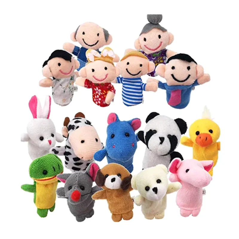 6Pcs/10Pcs Cartoon Doll Storytelling Early Education Puzzle Soothing Doll Plush Toy Twisting Egg Early Education Cognitive Toys