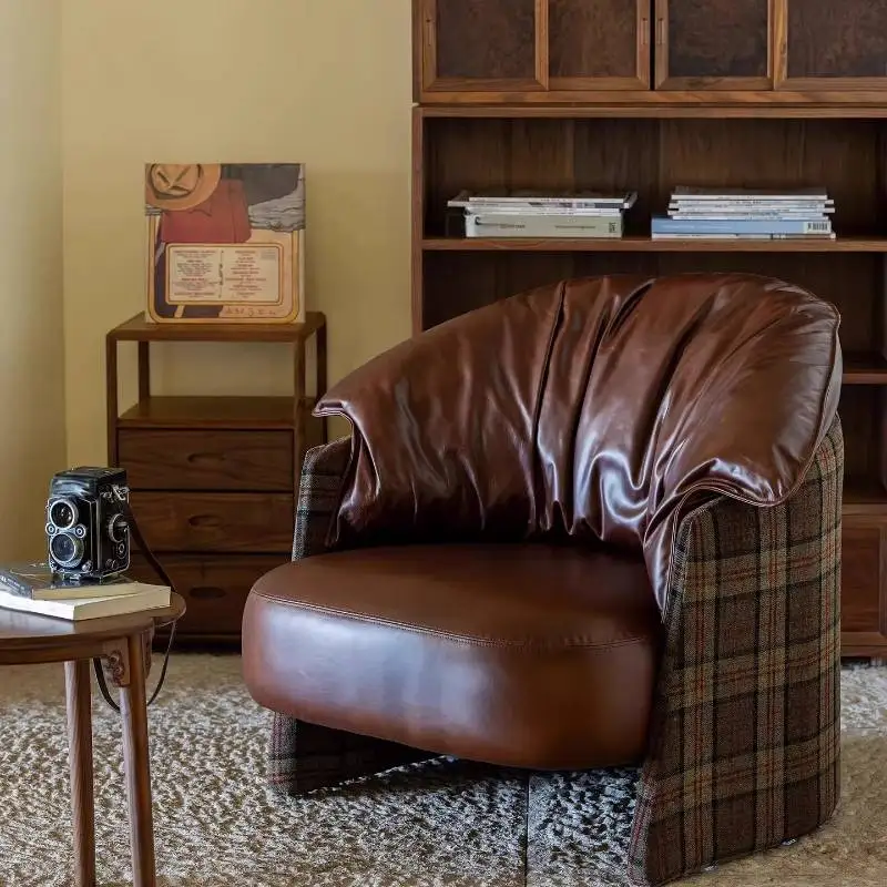 

Armrest Lazy Living Room Chairs Lounge Classic Designer Adults Recliner Chair Accent Bedroom Muebles Para Hogar Furniture Home