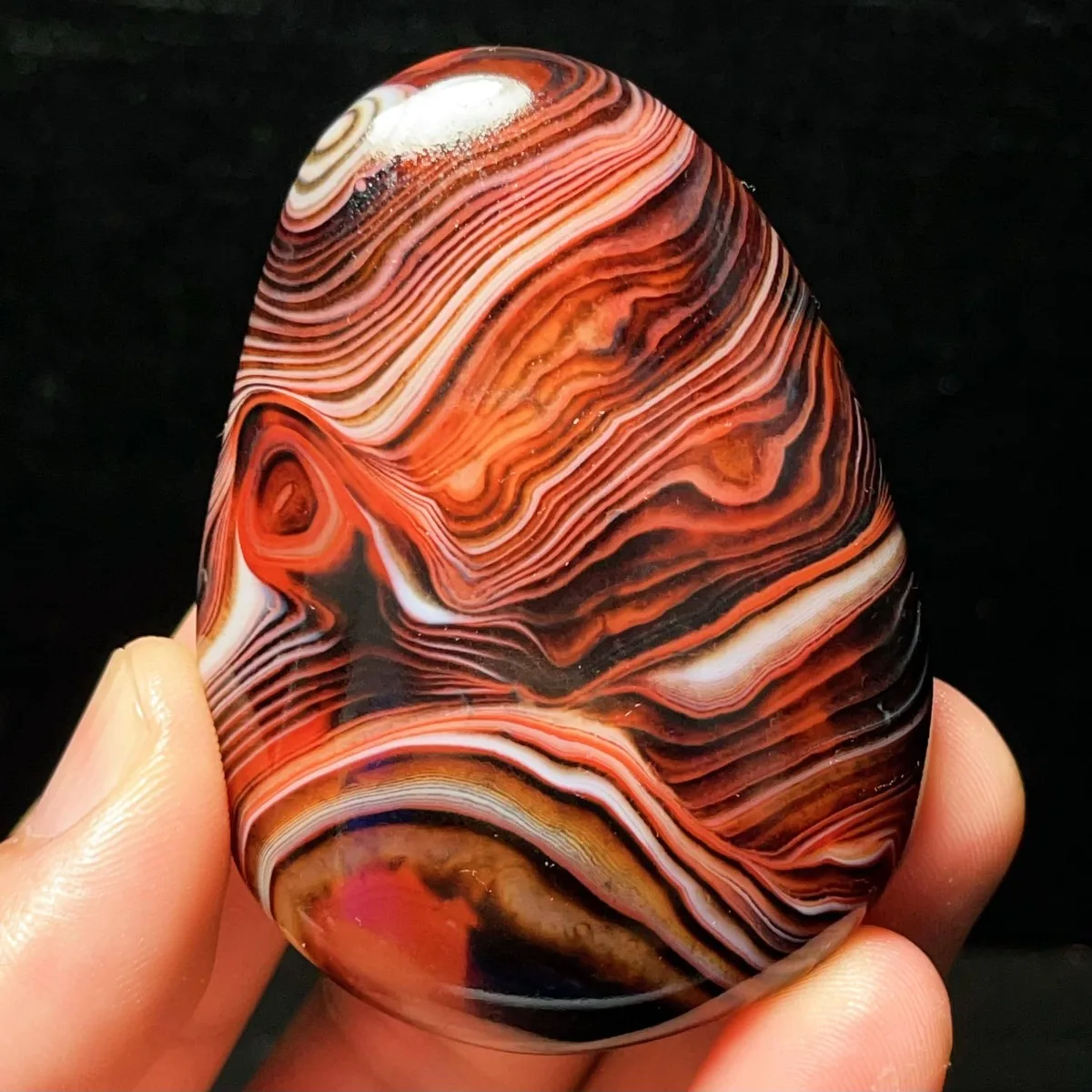 Natural Banded Agate Desert Treasure, Polished Tumbled, Artisan Stone, Shelf Display, Crystal Collection, Table Display