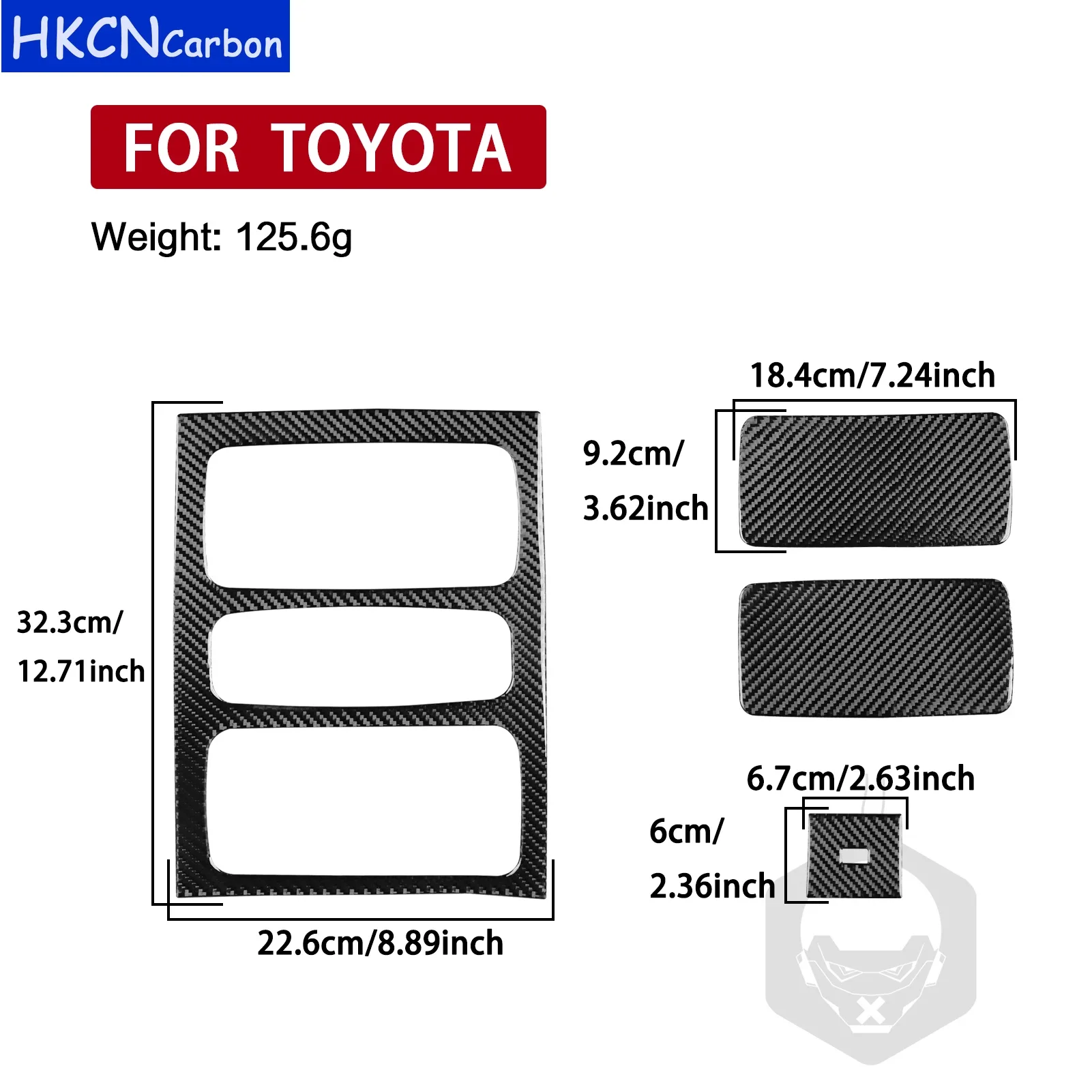 Para Toyota Tacoma 2011-2015 accesorios para automóviles cubierta de luz de lectura de techo de fibra de carbono Real pegatina embellecedora modificación decorativa