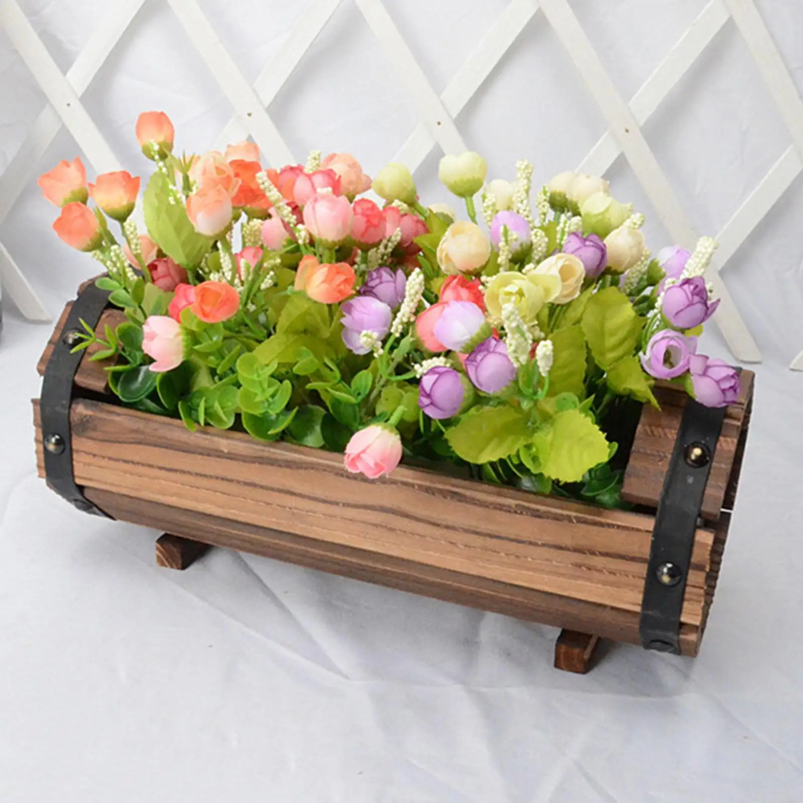 Antique Decorative Flower Pot Succulent Plant Pot Containers Farmhouse Home Wedding Patio Outdoor Garden Decor Photo Props