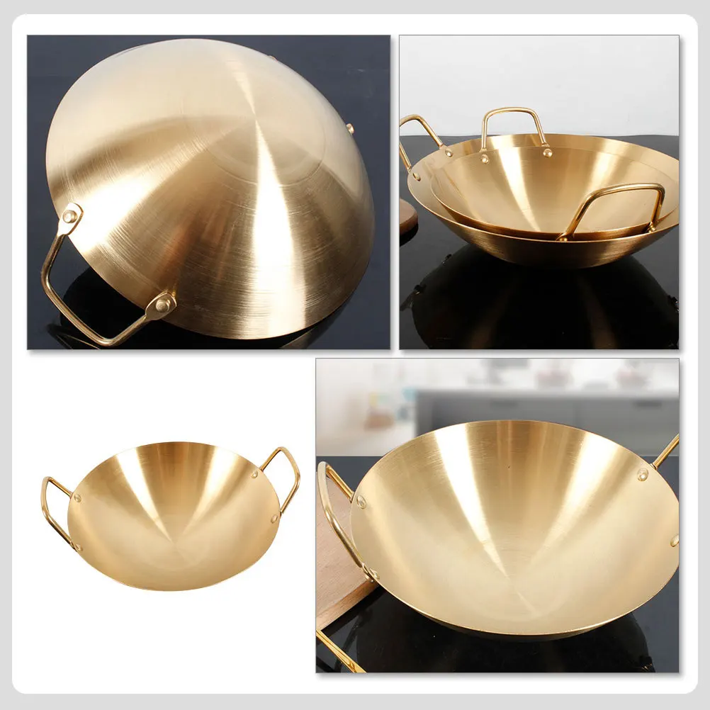سميكة مقبض مزدوج الفولاذ المقاوم للصدأ وعاء جاف عالية المتانة المضادة للحرق عموم للشواية الكحول موقد إناء/ قدر الطبخ المنزلية