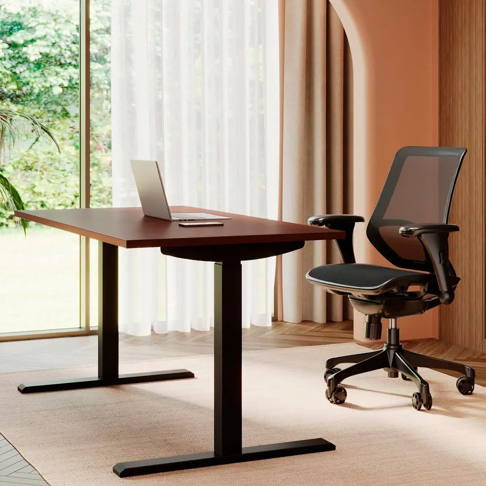

Magellan 60 W Pneumatic HeightAdjustable Standing Desk, Cherry
