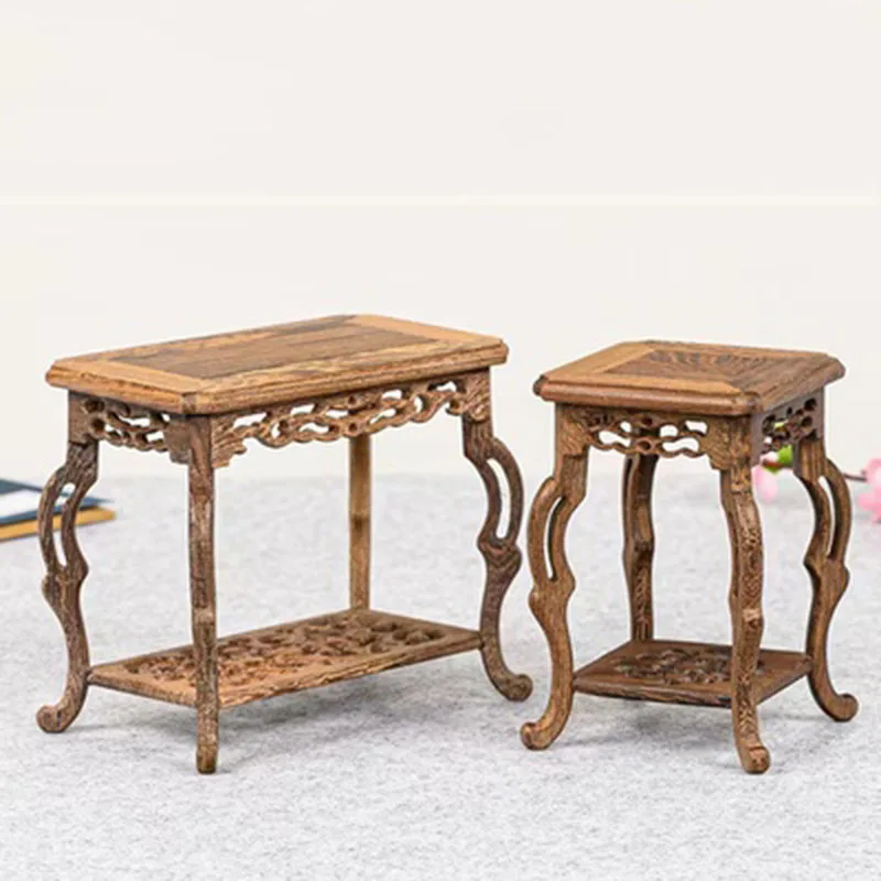 

Деревянный держатель для морских цветов, мини ваза с куриными крыльями, горшок из фиолетовой глины, чайная чашка, подставка для бонсая, витрина из массива дерева