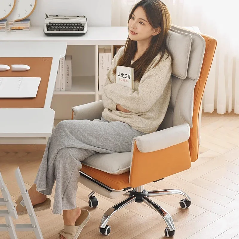 Throne Desk Office Chair Comfortable Nordic Designer Lounge Luxury Office Chair Ergonomic Student Silla Oficina Home Furniture