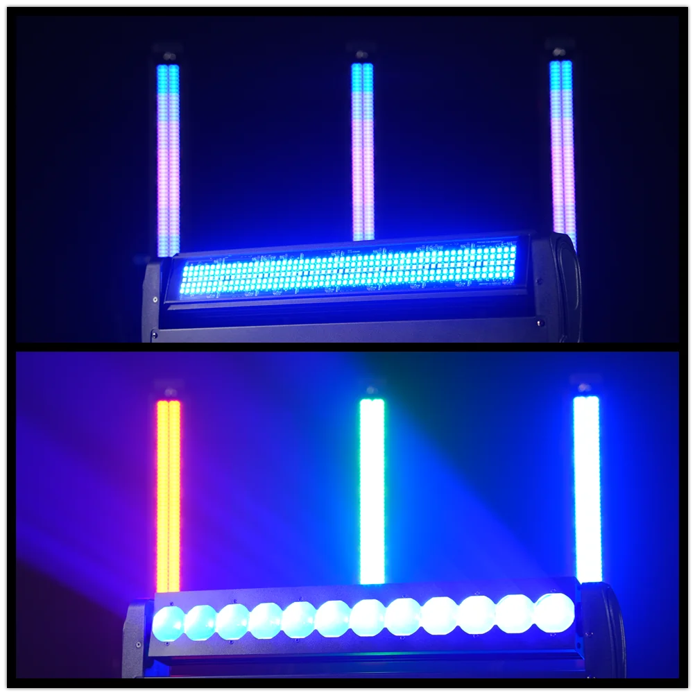 360 ° Nieskończona rotacja LED Moving Head 2-stronna kurtyna wiązka i stroboskop światło imprezowe światło DJ światło dyskotekowe DMX luces dj