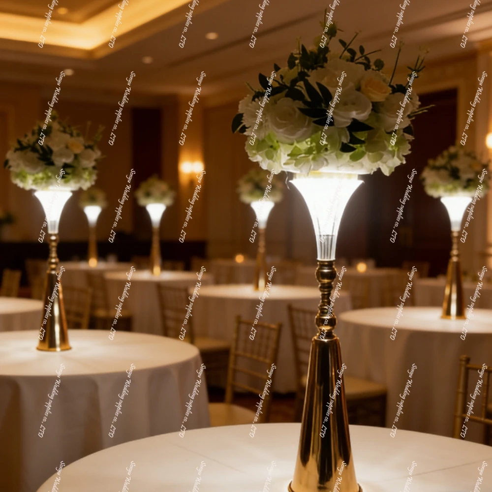 4-10pcs f30 Acrylic Wedding Table Modern Event Backdrop Candle Holder Candelabra Centerpiece for Parties