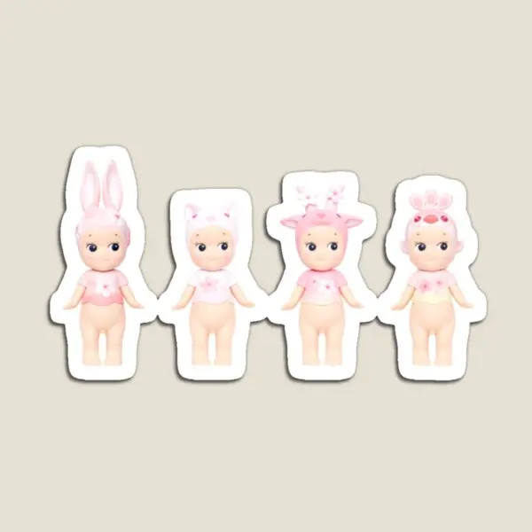 Sonny Angel Cherry Blossom  Magnet Refrigerator Baby Holder Kids Stickers Magnetic Funny Toy Cute Decor Children Home Colorful