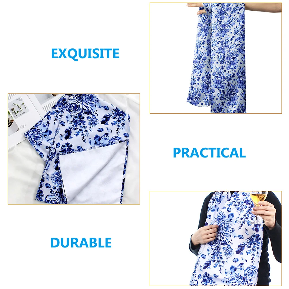 Dignified Scarf Senior Gifts Elderly Women Adult Bibs for Neck Advanced Drool Dining Adults Washable Polyester Miss The