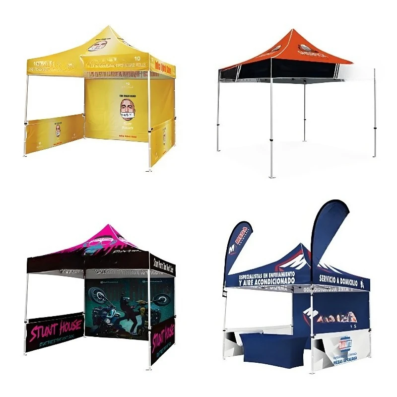 Printing custom awnings Outdoor events Exhibition activities Folding four-corner tent umbrella