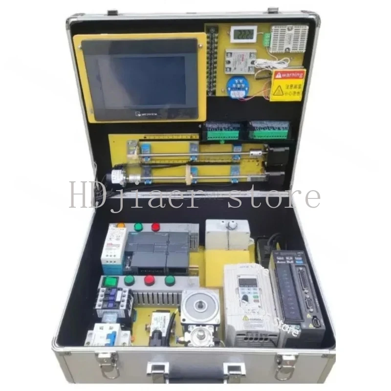 

Customized S7-200 Smart PLC Training Kit Test Practice Box Learning HMI Touch Screen Programming Teaching For Siemens