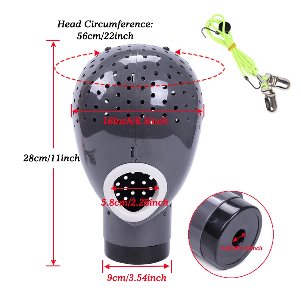 Fresh Holder With Mannequin For Lace Wig Scalp Cap Dryer With Holes For Lace Wigs Safe Wig Dryer Head With String Good Quality view 3