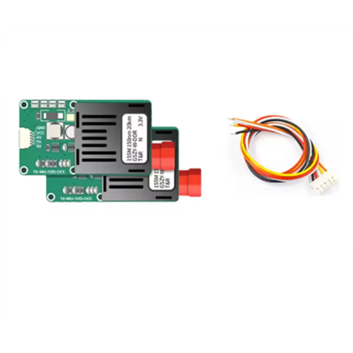 2025+ محول ألياف أحادي الوضع FC/UPC TX+RX 1 قناة فيديو + UART وTTL وSBUS إلى وحدة تحكم بصرية 0-20 كجم