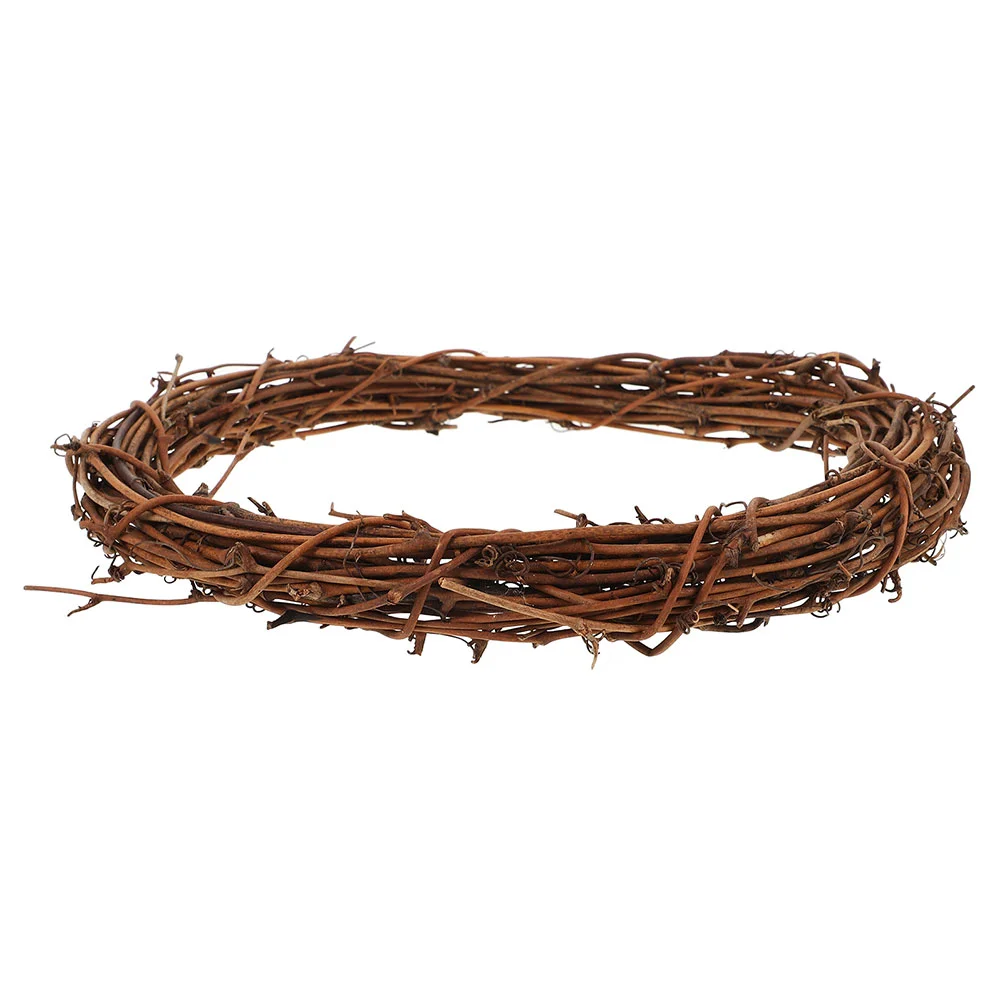 Rattan Ring Wreath Branch Twig Christmas Garland Hoop Craft Grapevine Wood DIY Natural Base Decorative Frame