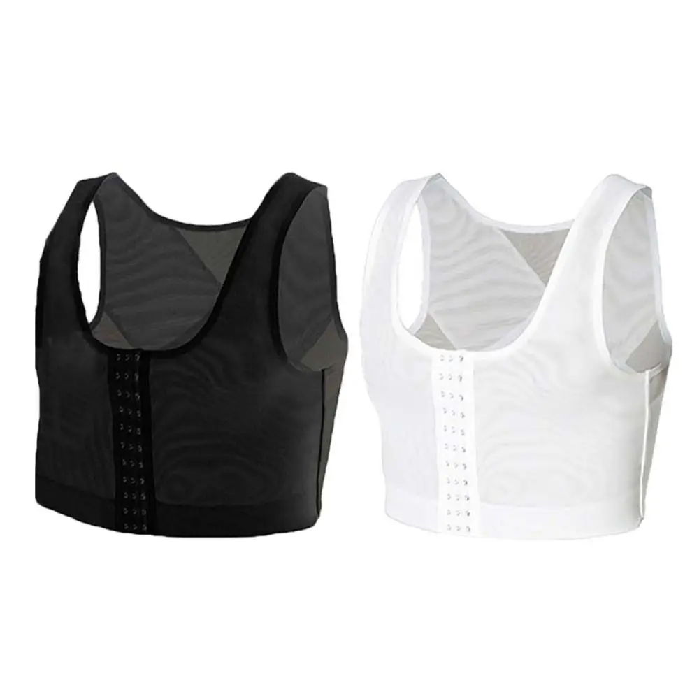 

Мужское корректирующее белье для груди с подъемом спины, фитнес-шейперы без рукавов для похудения, компрессионный жилет, втягивающий грудь