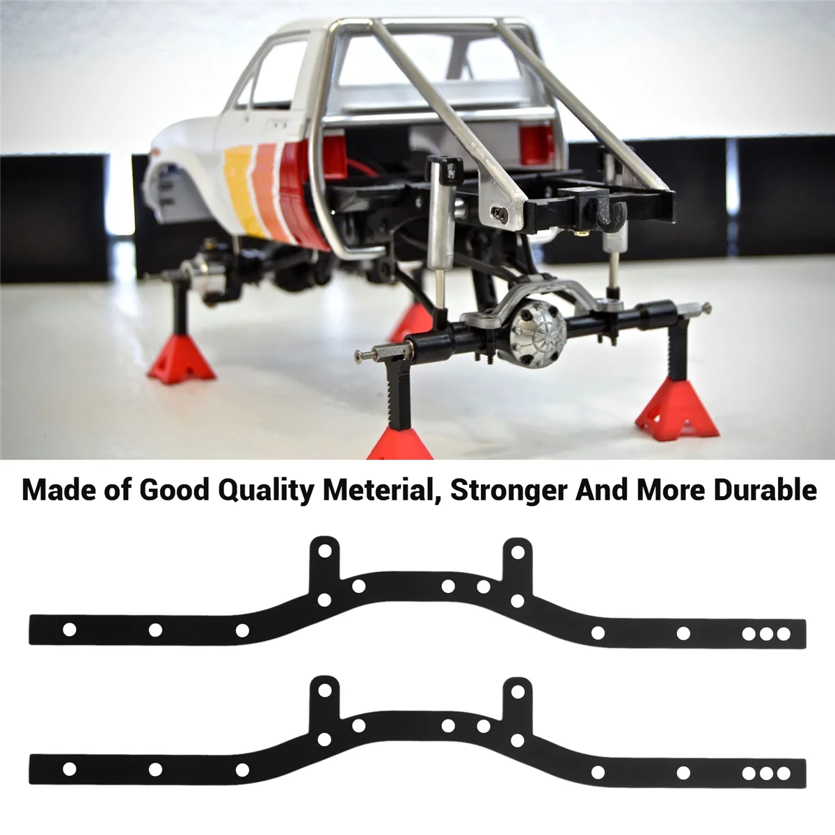 BFYL-2 шт., металлическое шасси, балка, боковая рама, шасси для WPL C14 C24 C24-1 1/16, детали для обновления радиоуправляемого автомобиля, аксессуары