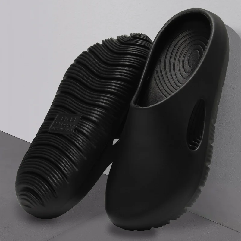 Summer New EVA Cool Slippers for Home Comfort, Anti Slip Fashion, Versatile Couple Wearing Baotou Slippers for Men