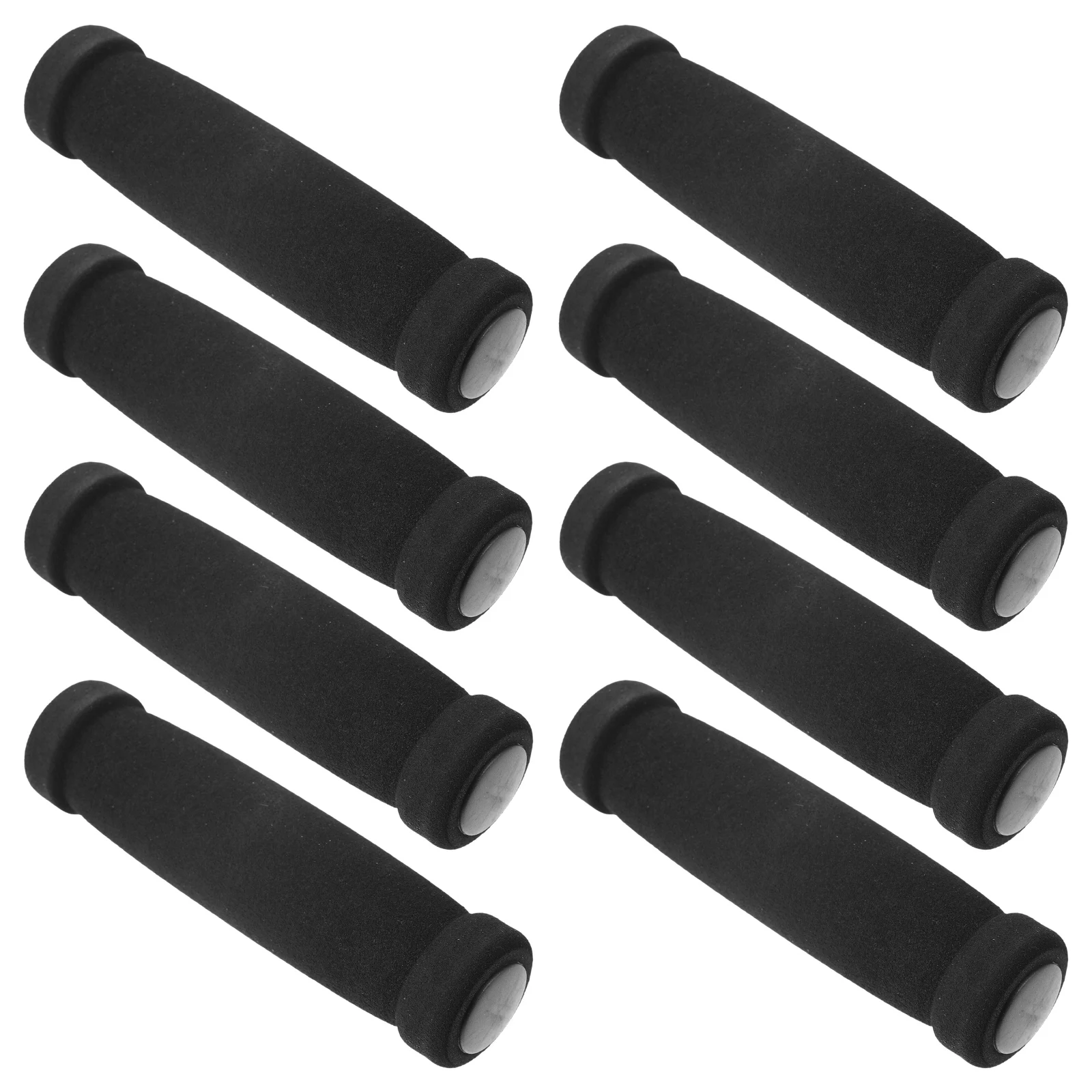 

8pcs Anti-Skid Handle Set Ergonomic Bike Handlebar Grips Shock Absorption Comfortable Replacement Fitness Handle Grips Mountain