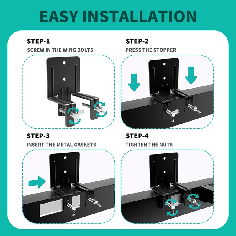 2 PCS Non Slip Mattress Gripper For Metal Frame, Adjustable Non Slip Mattress Gaskets, Mattress Retainer Bar, Mattress Durable