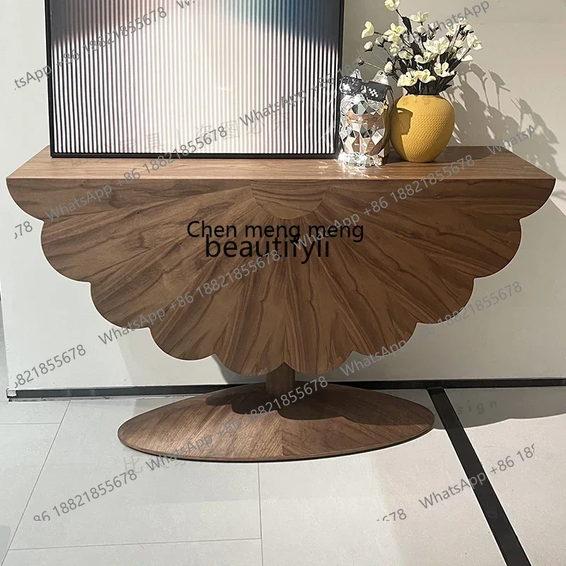 

FItalian minimalist entrance several creative unique solid wood, model room aisle hotel art R