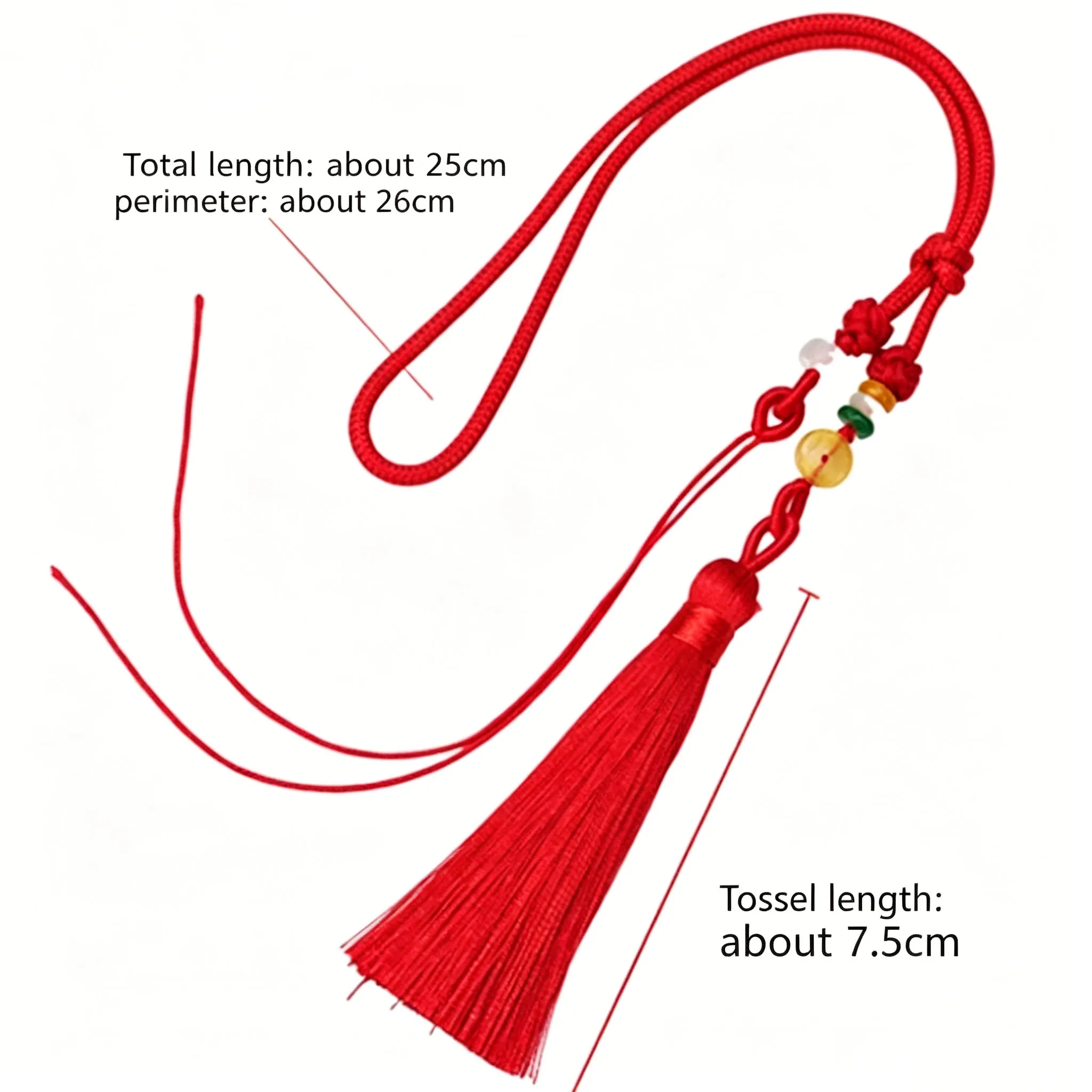 Pull Loop Tassel Handle Pendant Hanging Rope DIY Jade Tassel Tassel Jewelry Handmade Pendant Material