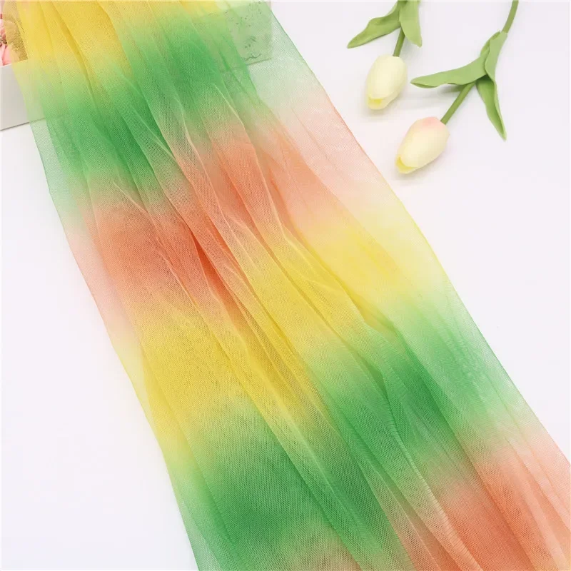 100x155cm Iridescent Tulle Fabric Wedding Birthday DIY Party Photograph Backdrop Girl Tutu Skirt Cloth Accessories Supply