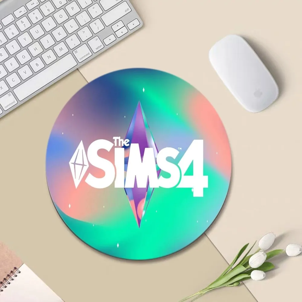 The Sims 4 Small Gaming Mousepad Animation Round Big Promotion Table Mat Student Mousepad Computer Keyboard Pad Games Pad for PC