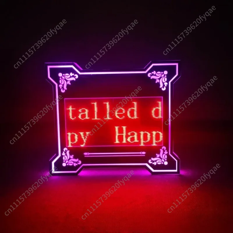 Programmable LED Handheld Light Sign,Scrolling Text Billboard,Light Box for Birthday & Bar Party
