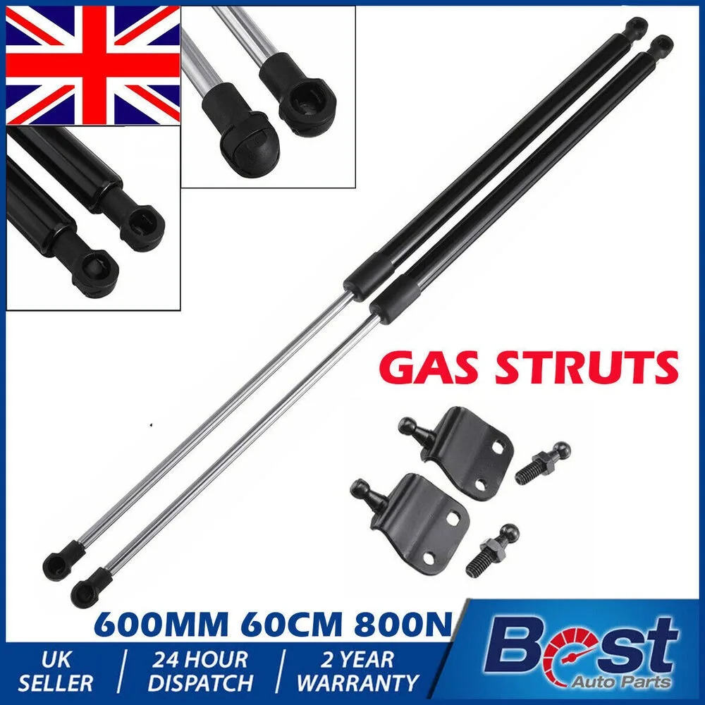 2X UNIVERSAL GAS STRUTS SPRINGS MULTI FOR KIT CAR CONVERSION 600MM 60CM 800N UK