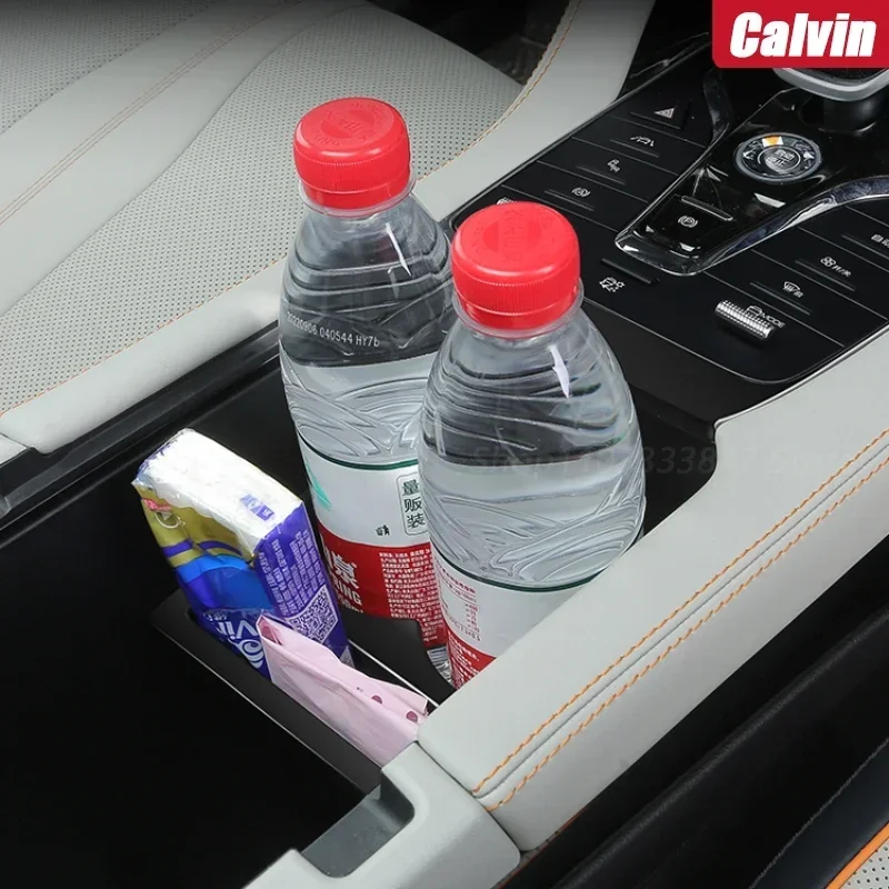 

Car Central Control Water Cup Holder Expander Storage Finishing Box Car Supplies For BYD Seal U Sealion 6 Song Plus DMi/EV 2020