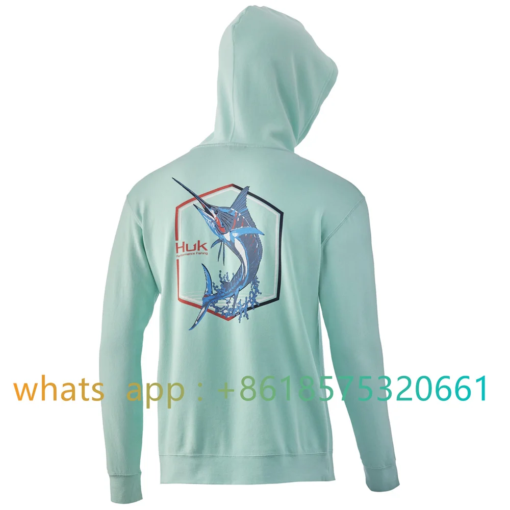 

Pullover Fishing Hoodie Men Sweatshirt Fish Long Sleeve Coat Performance Hooded Jacket Outdoor Sports Sweater Ropa De Pesca