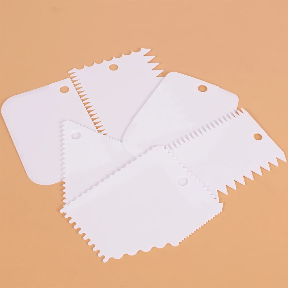 

18pcs Cake Scraper Set Baking Accessories Kitchen Gadget Cake Making Tool Cream Scraper Silicone Scrapers White